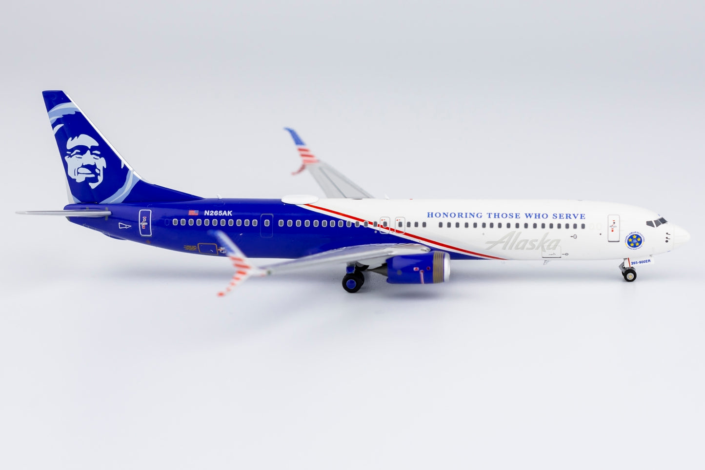 *1/400 Alaska Airlines B 737-900ER/w "Honoring Those Who Serve" NG Models 79007
