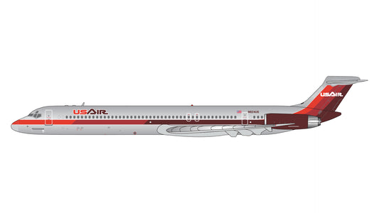 * 1/400 USAir MD-82 N824US (1980s livery: triple red/polished) Gemin GJUSA1163