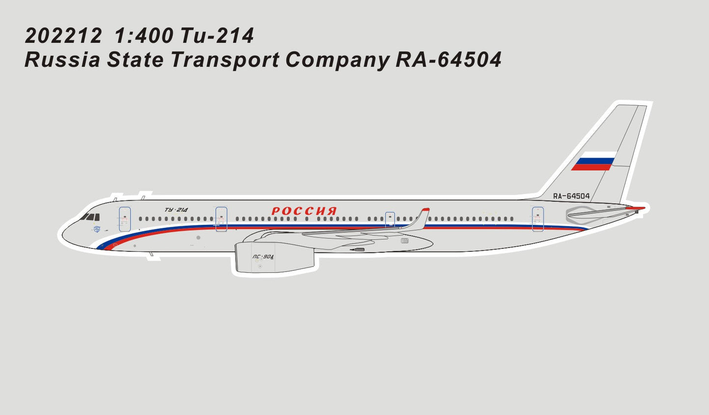 *1/400 Rossiya - Special Flight Detachment Tu-214 "VIP" Panda Models 202212